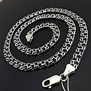 Товстий чоловічий срібний ланцюжок Український бісмарк. Масивна цепочка на шию 50 см, фото 9