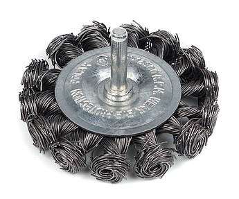 Щітка Polax кільцева по металу для дриля пучки крученого дроту 1/4" 75 мм (54-174)