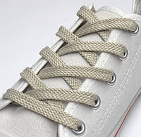 Шнурки для обуви плоские 100см (7мм) 36пар/уп Светло-бежевый