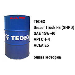 SAE 15W-40 API CH-4 ACEA E5 олива моторна Tedex Diesel Truck SHPD каністра 20 л