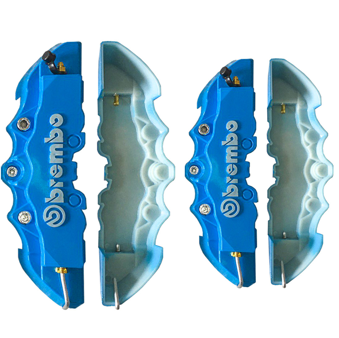 Декоративные накладки на тормозные суппорта Brembo ABS 4 шт М синий для дисков до R17 - фото 3 - id-p1140556121