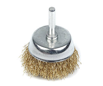 Щітка Polax чашкова по металу для дриля гофрована рифлена поволока 1/4" 50 мм (54-171)