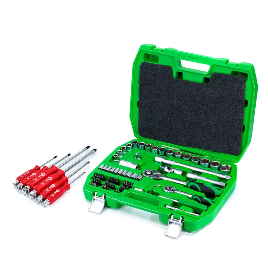 Набір інструменту 72 предмети Intertool ET-6072SP+HT0403, фото 1