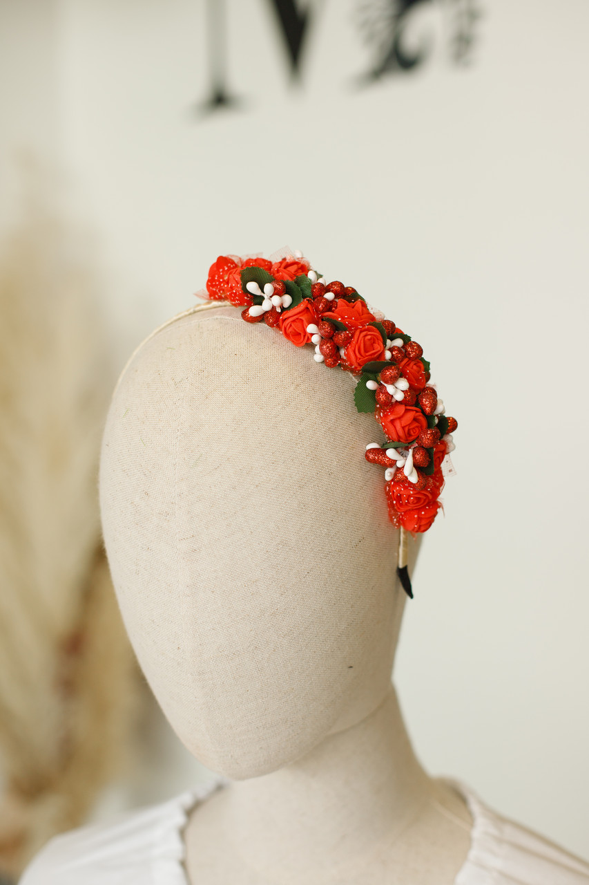 Обруч черіоні "Троянди" половинка