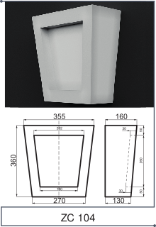 Замок фасадний Prestige Decor ZC 104