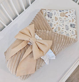 Конверт на виписку, дитяча ковдра з плюшем ( конверт на выписку, детское одеяло, плед в коляску)