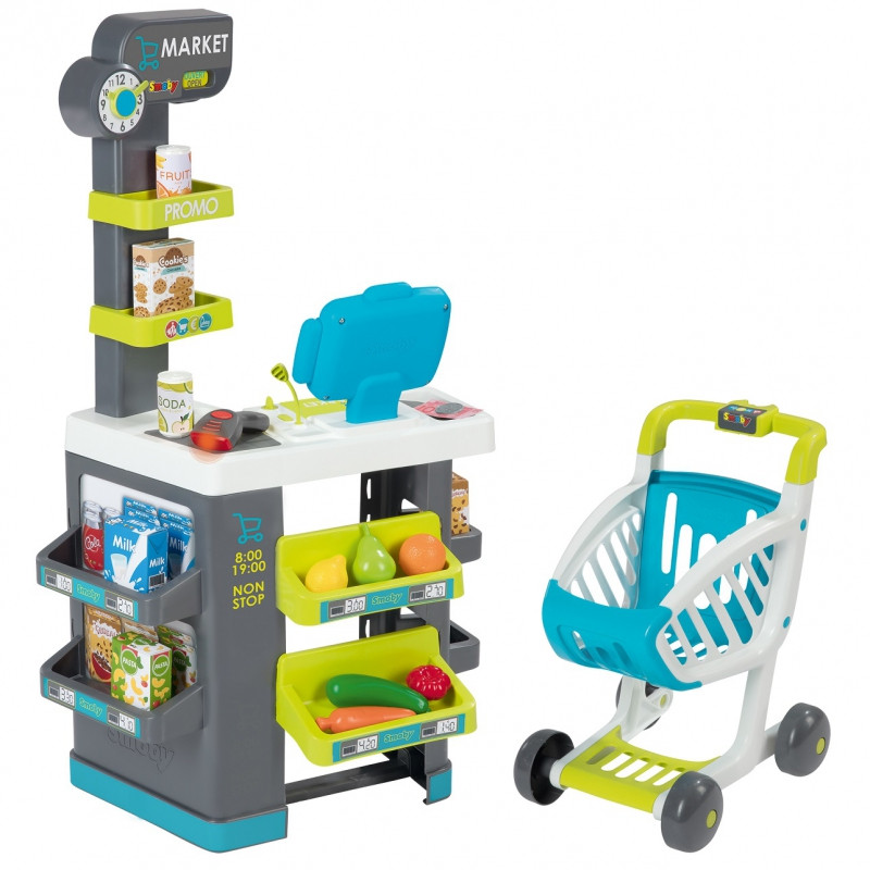 Інтерактивний супермаркет Toys City Market с тележкой Smoby