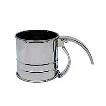 Кружка сито з подвійним дном A-Plus FS-611 300 мл нержавіюча сталь 8х8.5 см