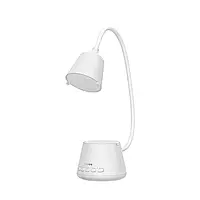 Настольная лампа портативная с беспроводной колонкой Kivee KV-DM01 white