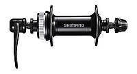 Втулка передняя Shimano HB-TX505 QR 36H Center Lock чёрная, эксцентрик