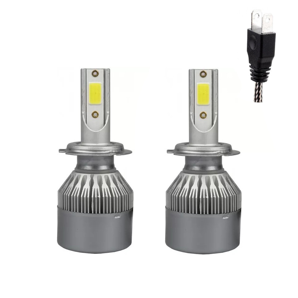Світлодіодні лампи H7 С6 LED Headlight 36W/3800LM DC8V-48V лед ...
