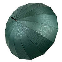 Женский зонт-трость с принтом букв, полуавтомат от фирмы Toprain, зеленый, 01006-4