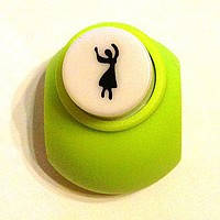 Діркопробивач фігурний для дитячої творчості JF-821 №3 Дівчинка