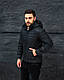 Чоловіча коротка куртка на весну/осінь стьобана чорна, фото 3