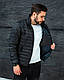 Чоловіча коротка куртка на весну/осінь стьобана чорна, фото 6