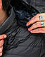 Чоловіча коротка куртка на весну/осінь стьобана чорна, фото 10