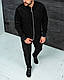 Чоловічий оксамитовий спортивний костюм на весну/осінь, фото 3