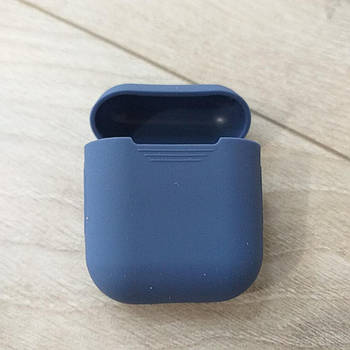 Силіконовий чохол для навушників Apple AirPods 1/2 Синій (KG-6950)