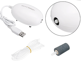 Компресор USB, Linnhue LH-205, одноканальний. Компресор для акваріума 100 літрів, фото 3