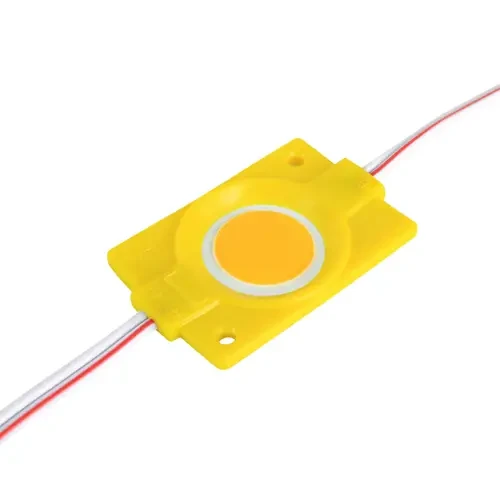 Світлодіодний модуль жовтий 2.4W 12V COB IP65, фото 1