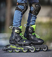 Детские ролики Rollerblade Microblade Black/Green 2023