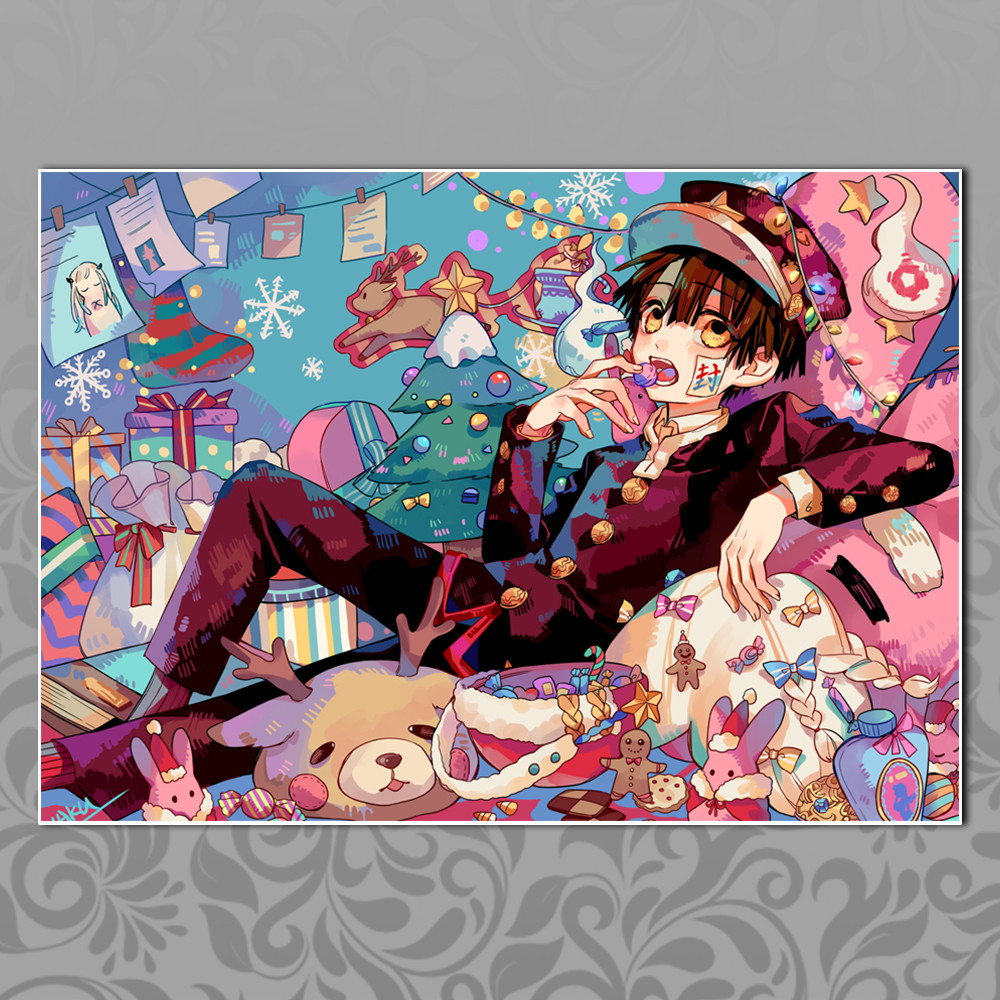 Плакат А3 Аніме Jibaku Сьонен Hanako-kun 020