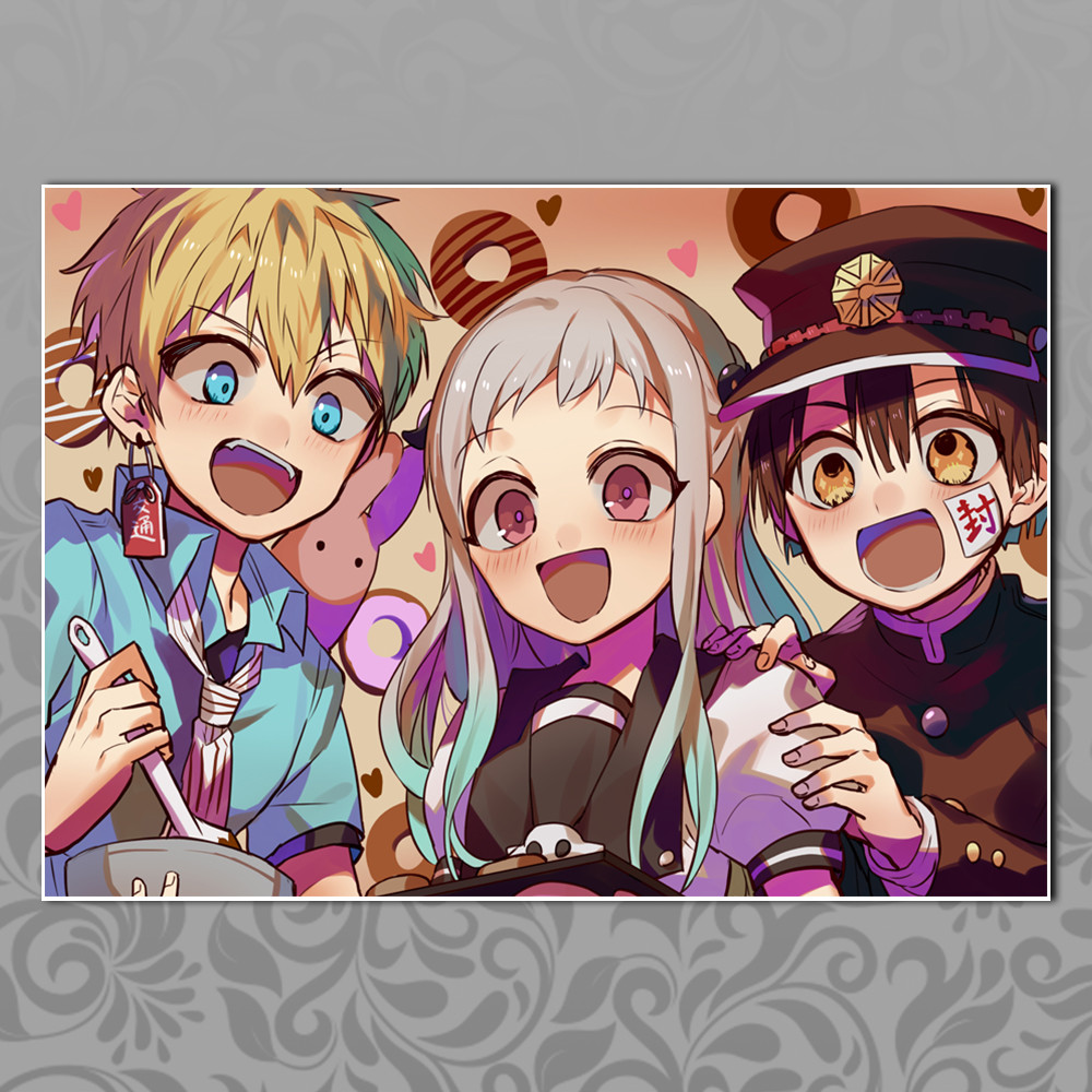 Плакат А3 Аніме Jibaku Сьонен Hanako-kun 021