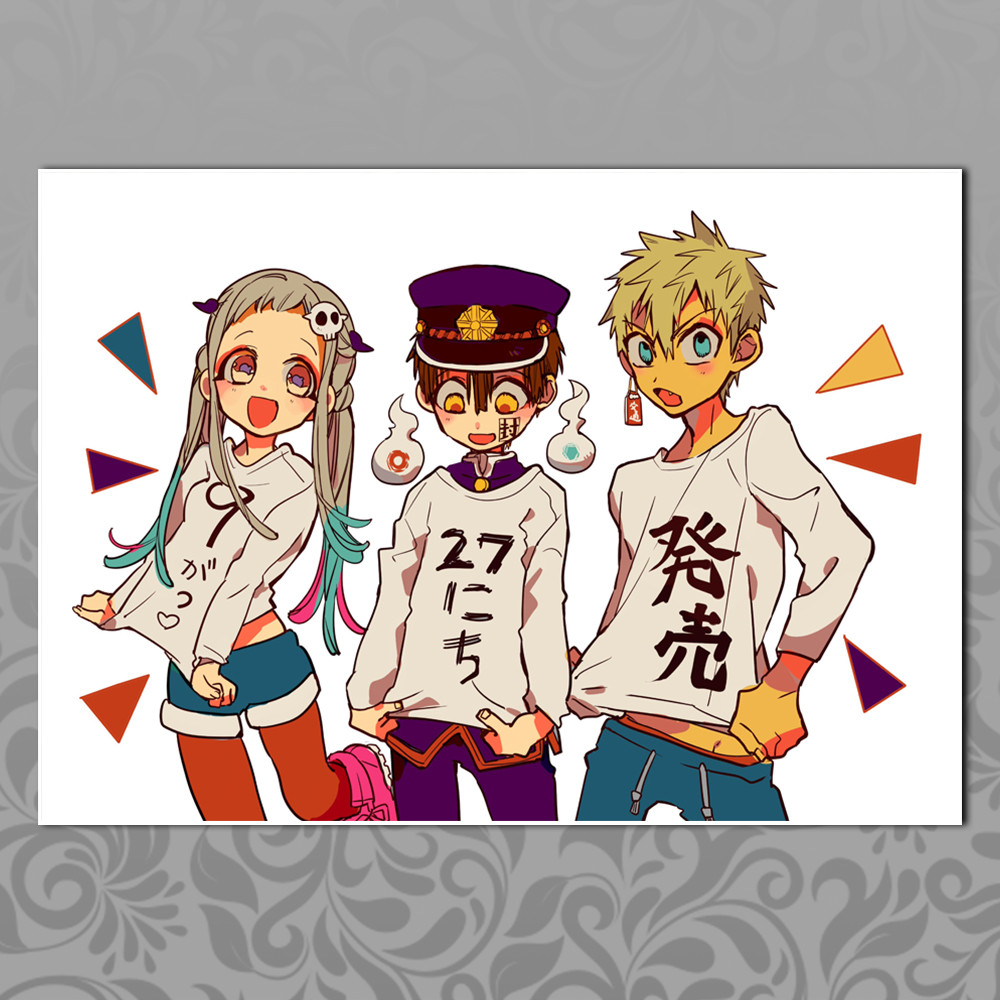 Плакат А3 Аніме Jibaku Сьонен Hanako-kun 025