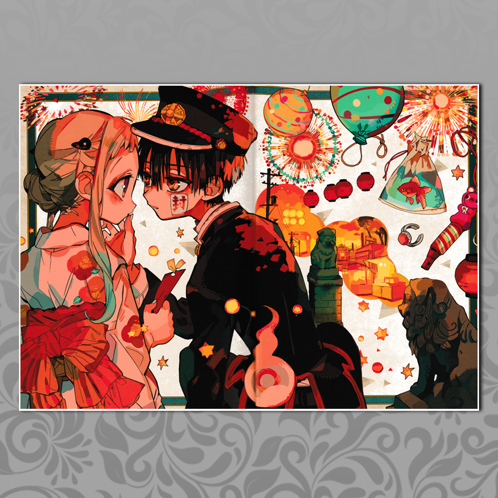 Плакат А3 Аніме Jibaku Сьонен Hanako-kun 026
