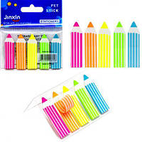 Від 12 шт. Закладка неон 5 кольорів "stick Notes" Олівець Р01-2-LВ купити дешево оптом в інтернет-магазині