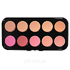 Пудра контурна для обличчя DoDo Girl 10 відтінків D4023 С Рожевий, фото 3