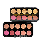 Пудра контурна для обличчя DoDo Girl 10 відтінків D4023 С Рожевий, фото 7