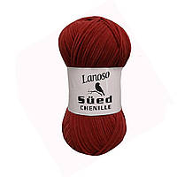 Lanoso SUED CHENILLE (Суєд Шаніл) № 956 темно-червоний (Пряжа мікрофібра, нитки для в'язання)