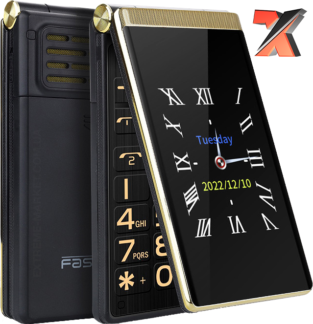 Бабушкофон YEEMI M1, Гучний телефон розкладачка для літніх, 5900 mAh, FM, 2 SIM, Дисплей 2.8" (Tkexun M1)