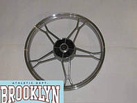 Диск заднего колеса 17 для мопедов Alpha/Delta (титан белый), 1,6-17, для барабанного тормоза, дюралюминий