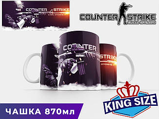 Велика чашка Counter-Strike "Спецпризначенець" 870 мл / Кружка 870 мл Контер Страйк