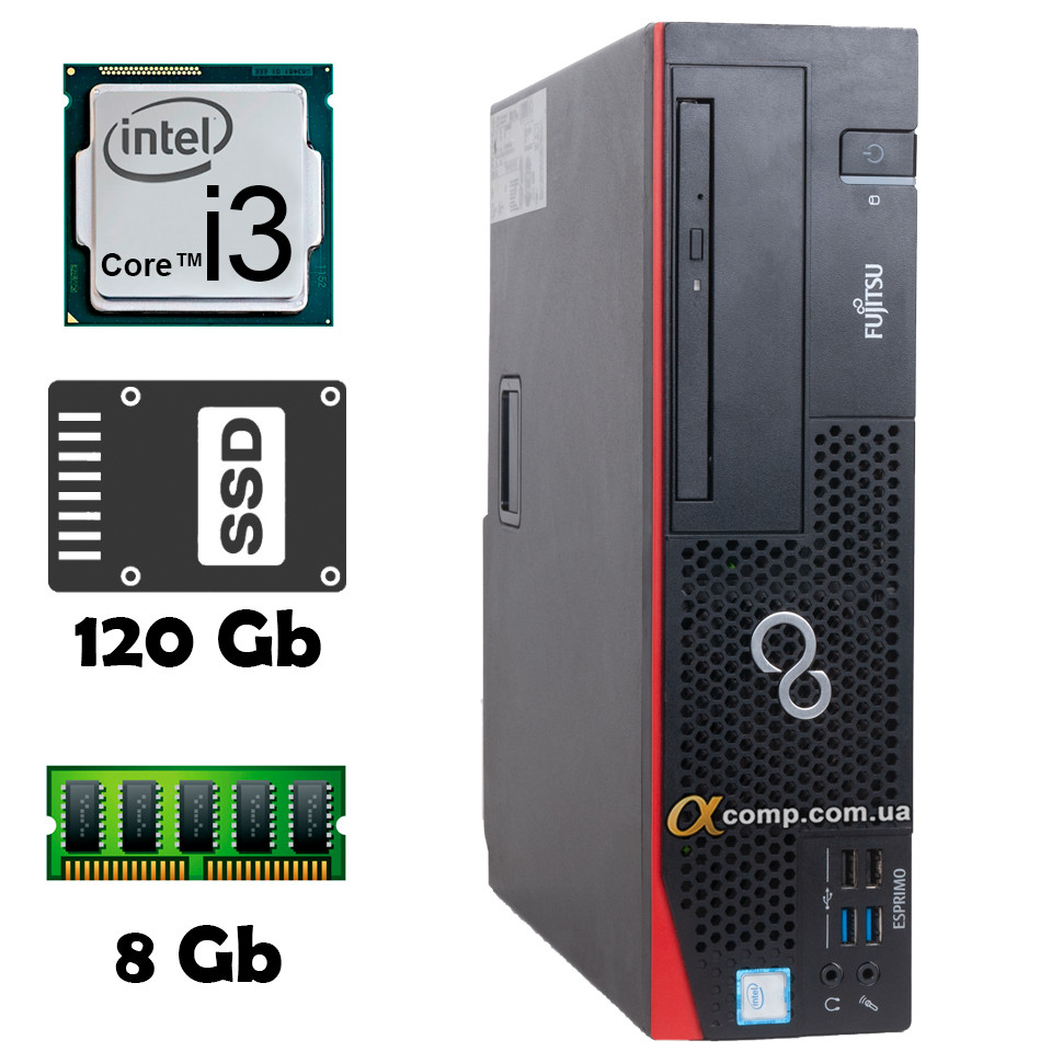 Fujitsu D556 (i3-6100 • 8Gb • ssd 120Gb) dt
