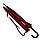 Жіноча парасоля-тростина з принтом букв, напівавтомат від фірми Toprain, бордовий, 01006-9, фото 5