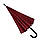 Жіноча парасоля-тростина з принтом букв, напівавтомат від фірми Toprain, бордовий, 01006-9, фото 4