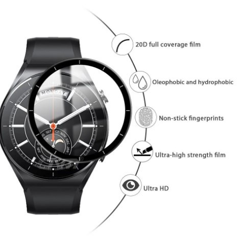 Захисне керамічне скло PMMA для Xiaomi Watch S1 Black, фото 4