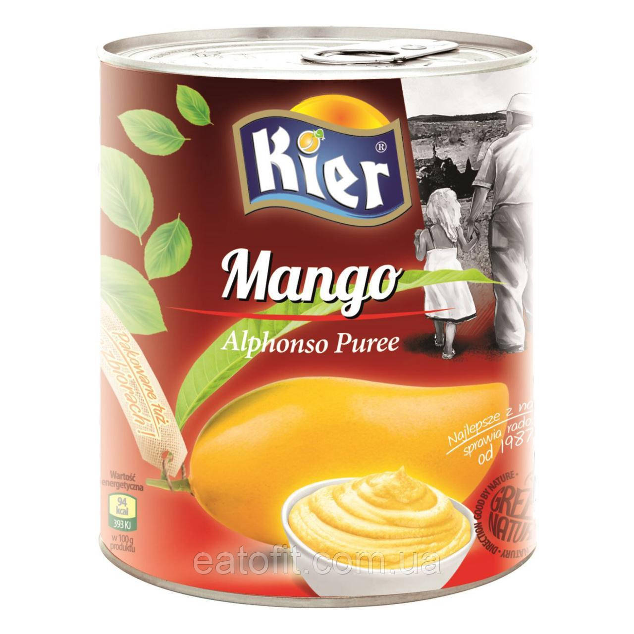Пюре Манго, Kier, 850г