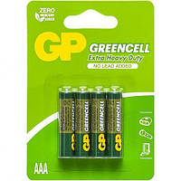 Від 8 шт. Батарейка GP Greencell 24G-UE4 сольова бл/4 R3P, AAA GP-000478 купити дешево в інтернет-магазині