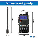 Рація Baofeng UV-5R комплект 4 шт., UHF/VHF, 8 Вт, 1800 мАч + Гарнітура + Ремінець на шию, фото 6