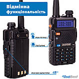 Комплект Рація Baofeng UV-5R , 5 Вт, 1800 мАч + Гарнітура + Ремінець на шию + АКБ для Рації Baofeng UV-5R, фото 3