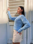 В'язаний светр жіночий з ажурного в'язання (р. 42-46) 4043260, фото 9
