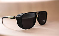 Мужские поляризованные солнцезащитные очки PD-011 черные в матовом корпусе
