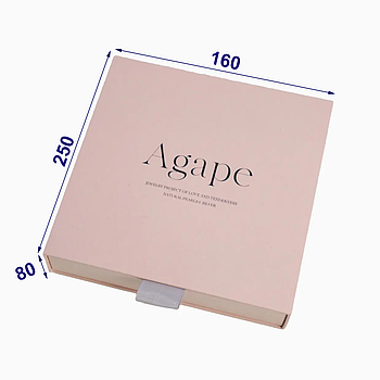 Подарункова коробка для ювелірних прикрас, 160х250х80 мм