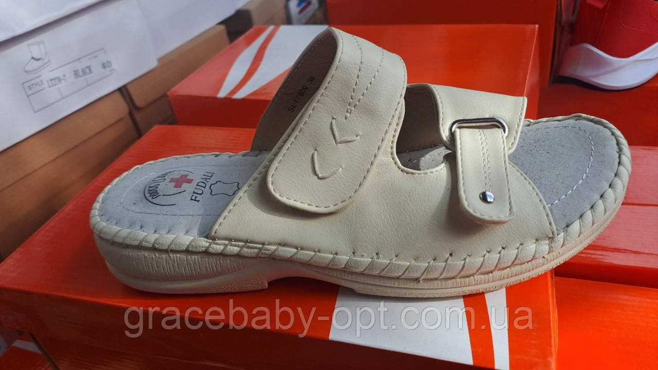 Шльопанці жіночі оптом, 36-42 рр., № 1610-1, фото 1