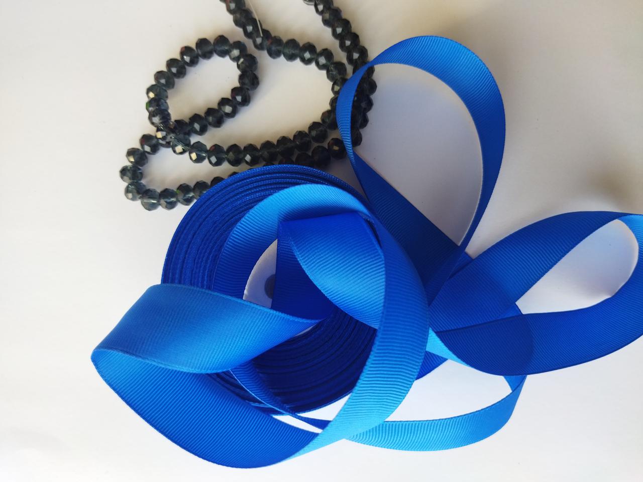 Репсова стрічка No 40 (електрик) завширшки 2,5 см, фото 1