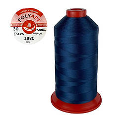 Нитка швейна поліестер POLYART(ПОЛІАРТ) N30 колір #1885 синій 2500м (ОРИГІНАЛ, ТУРЕЧЧИНА)
